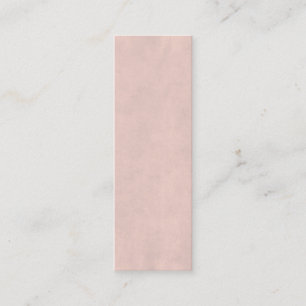 Vintage Light Rose Pink Parchment Paper Template Mini Business Card