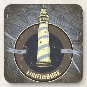 Vintage Lighthouse 1960 Coaster