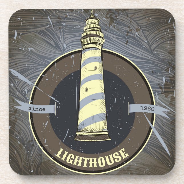 Vintage Lighthouse | 1960 Coaster (Front)