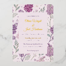 Vintage Lilac Garden Romance Wedding
