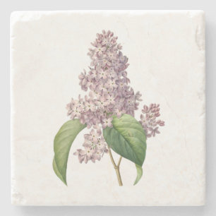Vintage Lilac Vintage Flower Friend Mother Gift Stone Coaster