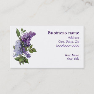 Vintage Lilacs Business Card