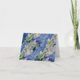 Vintage Lilacs Thank You Note Card