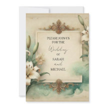 vintage lilies wedding
