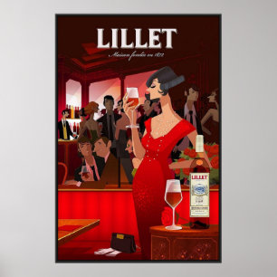 Vintage Lillet poster