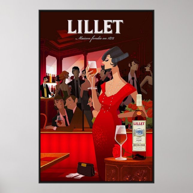 Vintage Lillet poster (Front)
