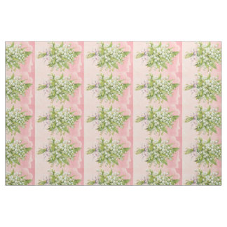 Vintage Lilly of The Valley Fabric