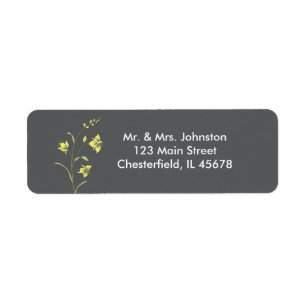 Vintage Lily Address label Return Address Label