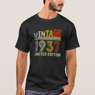 Vintage Limited Edition 1937 Men Women 85Th Birthd T-Shirt
