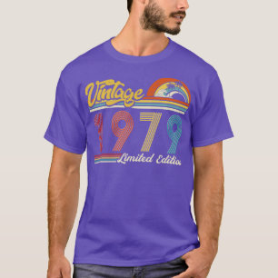 Vintage Limited Edition Vintage 1979 Birthday T-Shirt