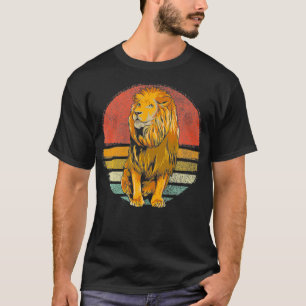Vintage Lion Animal Retro Lions Lover T-Shirt