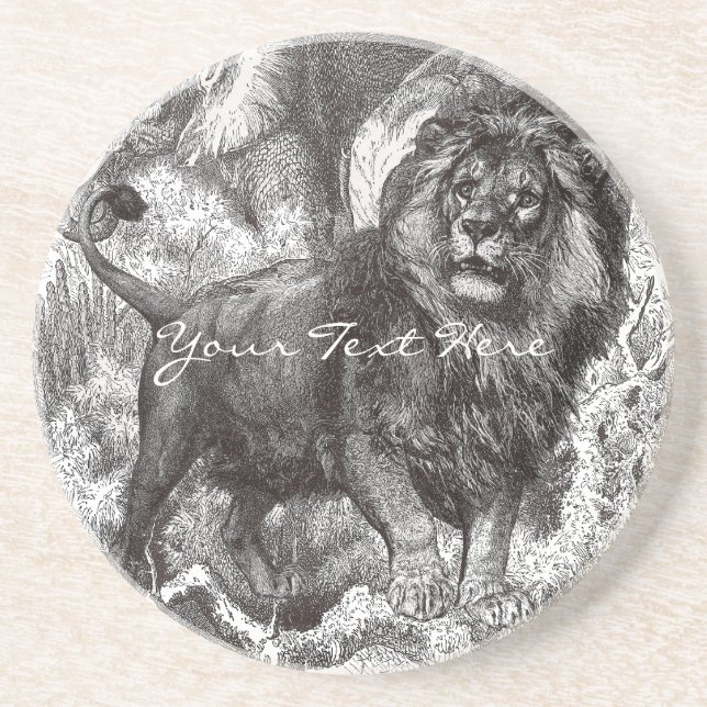 Vintage Lion Coaster (Front)