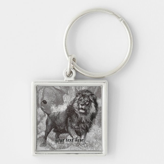 Vintage Lion Keyring (Front)