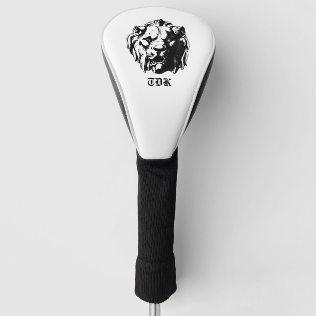 Vintage Lion Monogram Golf Head Cover (Front)