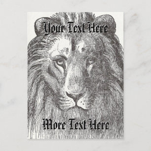 Vintage Lion Postcard