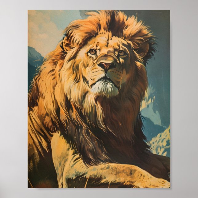 Vintage Lion Poster (Front)