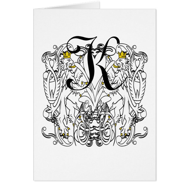 Vintage Lion Rampant White With Gold Crowns,Tongue (Front)