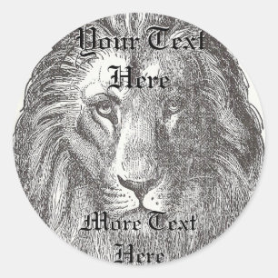 Vintage Lion Sticker