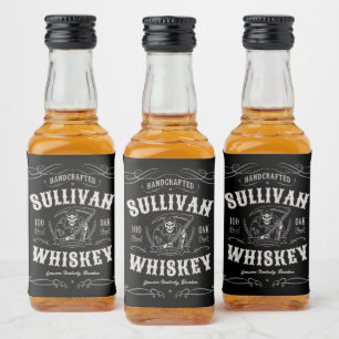 Vintage Liquor ADD NAME Old Grim Reaper Whiskey  Bottle Label