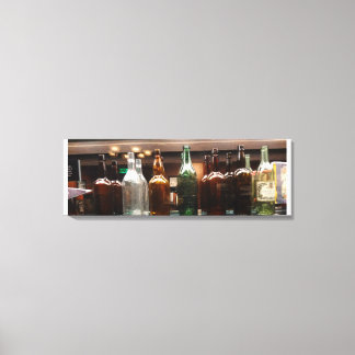 Vintage Liquor Bottles Canvas Print