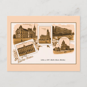 Vintage litho Gruss aus Bielitz-Biala Postcard