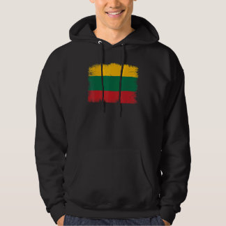 Vintage Lithuania Flag Lithuanian Independence Day Hoodie