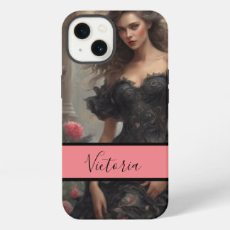 Vintage Little Black Dress Fashion-Forward Elegant iPhone 13 Case