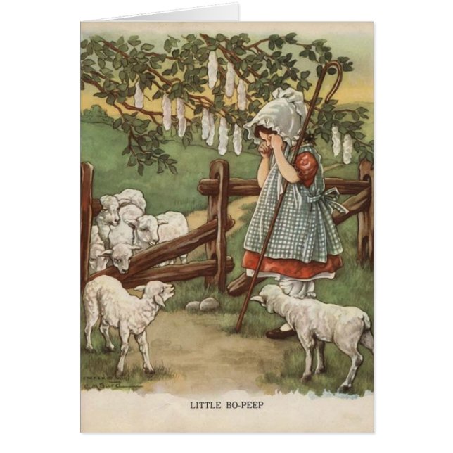 Vintage Little Bo Peep, (Front)