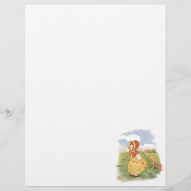 Vintage Little Bo Peep Mother Goose Nursery Rhyme (Front)