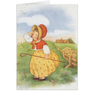 Vintage Little Bo Peep Mother Goose Nursery Rhyme