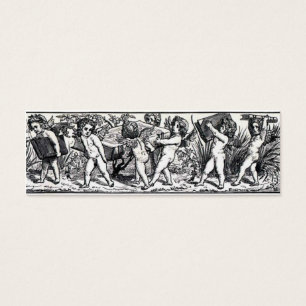 Vintage Little Book Carrying Cherubs Bookmark