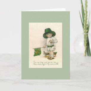 Vintage Little Boy Pat St. Patrick's Day Card