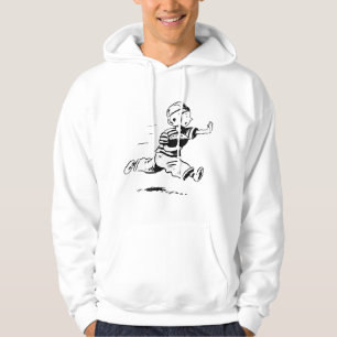 Vintage Little Boy Running Back American Football Hoodie