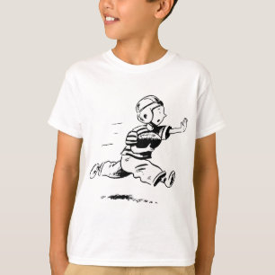 Vintage Little Boy Running Back American Football T-Shirt