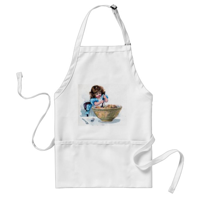 Vintage Little Girl Baking Apron (Front)