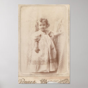 Vintage Little Girl Poster