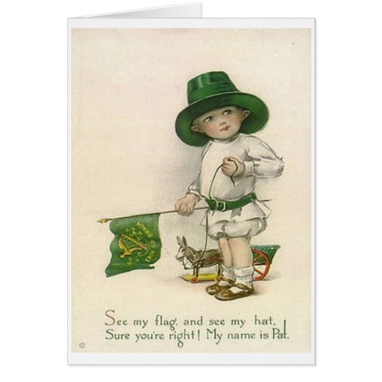 Vintage Little Irish Boy St. Patrick's Day Card