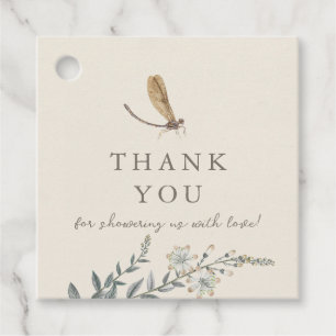 Vintage Little Love Bug Baby Shower Thank you Favour Tags