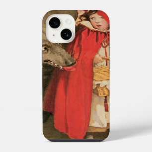 Vintage Little Red Riding Hood and Big Bad Wolf iPhone Case