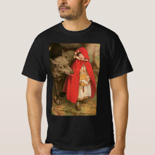 Vintage Little Red Riding Hood and Big Bad Wolf T-Shirt