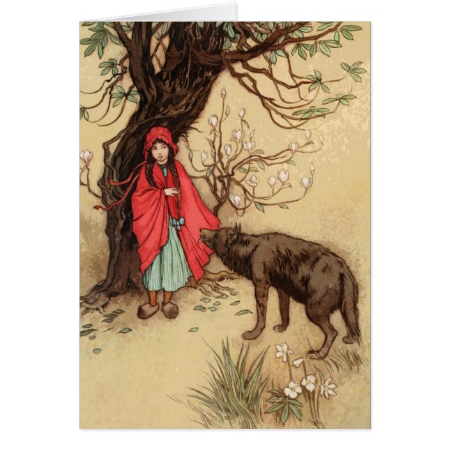 Vintage Little Red Riding Hood Fairy Tale (Front)