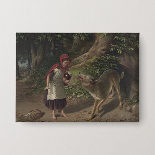 Vintage Little Red Riding Hood Fairy Tale Art
