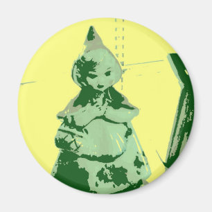 Vintage Little Red Riding Hood Magnet