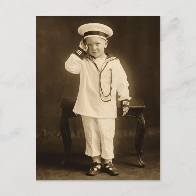 Vintage little sailor postcard (Front)