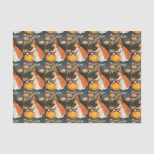 Vintage Little Witch Boiling Trouble Tissue Paper