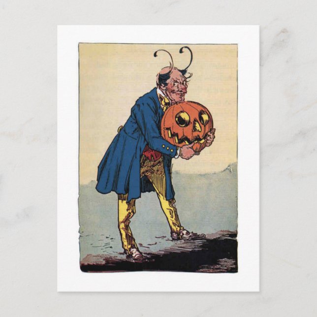 Vintage Little Wizard of Oz Illustration Postcard (Front)