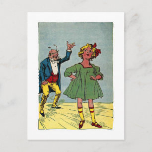 Vintage Little Wizard of Oz Illustration Postcard