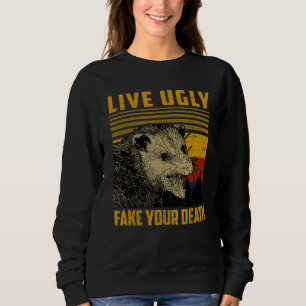 Vintage Live Ugly Fake Your Death Possum Sweatshirt