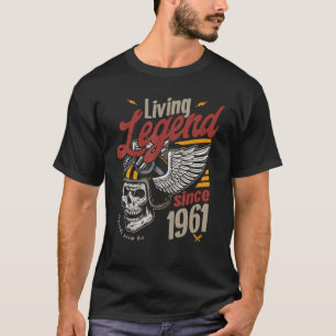 Vintage Living Legend Birthday Since 1961 T-Shirt