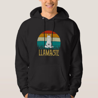Vintage Llama Do Yoga Hoodie